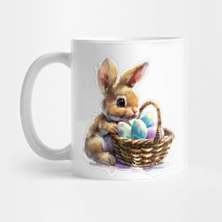 Cute Easter Bunny, Watercolor. Mug